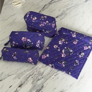 Vera Bradley Wild Roses Travel Bag Set